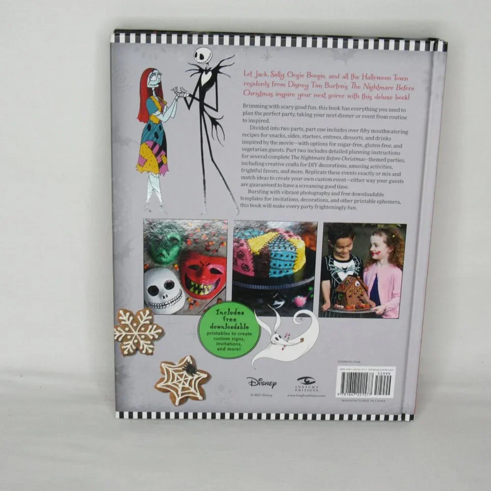 Disney Tim Burton's Nightmare Before Christmas Official Cookbook Hardcover